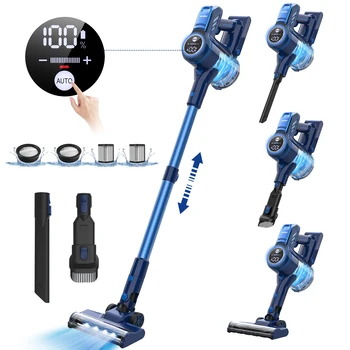 Sejoy 휴대용 무선 진공 청소기, 25Kpa 흡입력, 가전 제품, 0.6L 먼지 컵, 탈착식 배터리