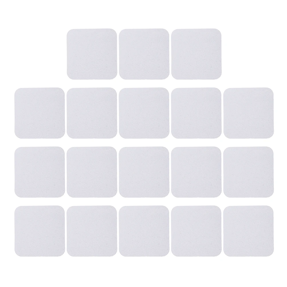 

18 Pcs Refrigerator Magnets Magnetic Fridge Accessories for Sublimation Photo Blanks White