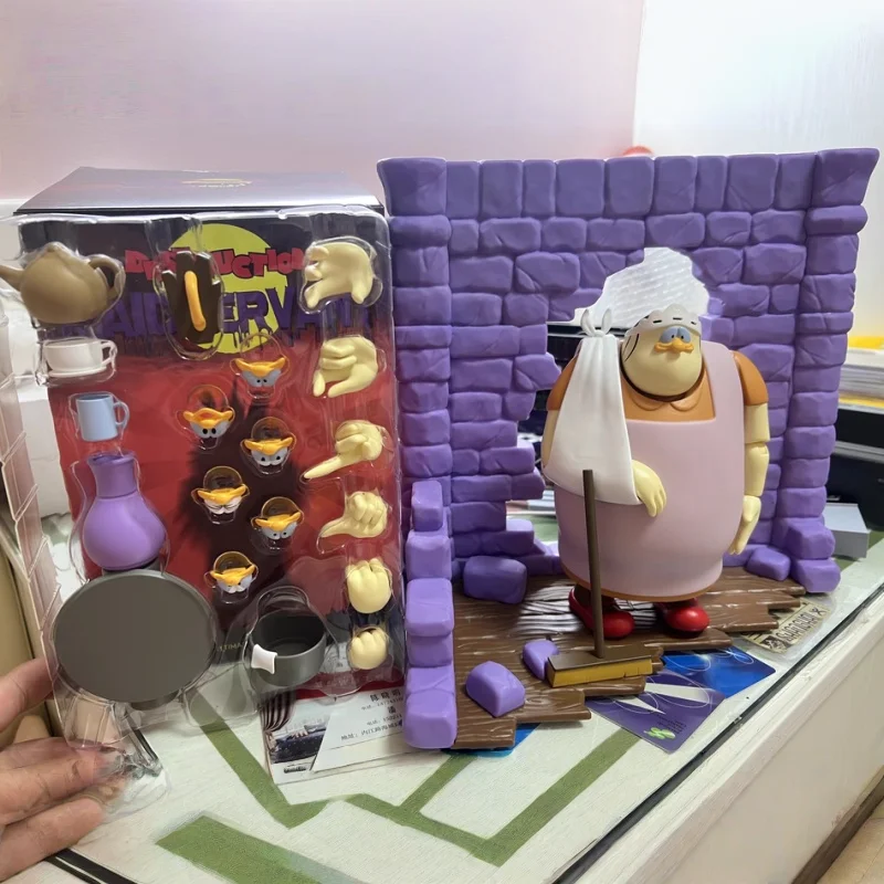 

In Stock Happy Childhood 7 Battle Maid Nanni Quirky Duck Articulated Figure Anime Poseable Collectible Model with Accessories