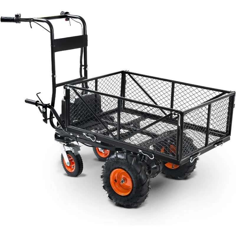 Utility Service Cart Powered Cart 660 lbs Load and 1000+ lbs Transport Capacity Universal Modular Cargo Bed for Farm and Garden