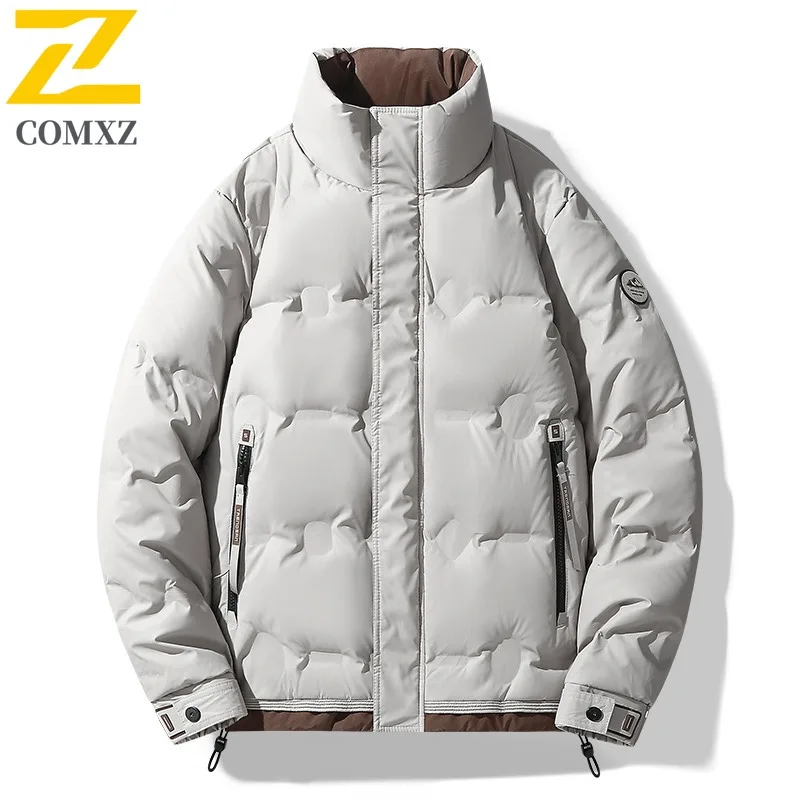 

COMXZ хлебная куртка красивая свободная теплая корейская мода дорожная стеганая куртка уличная ветрозащитная уютная пуховая куртка мужская одежда