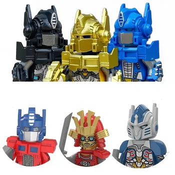 Transformação mini figura de ação brinquedos skyfire jetfire modelo liga combinador optims prima primal prime robô blocos de construção