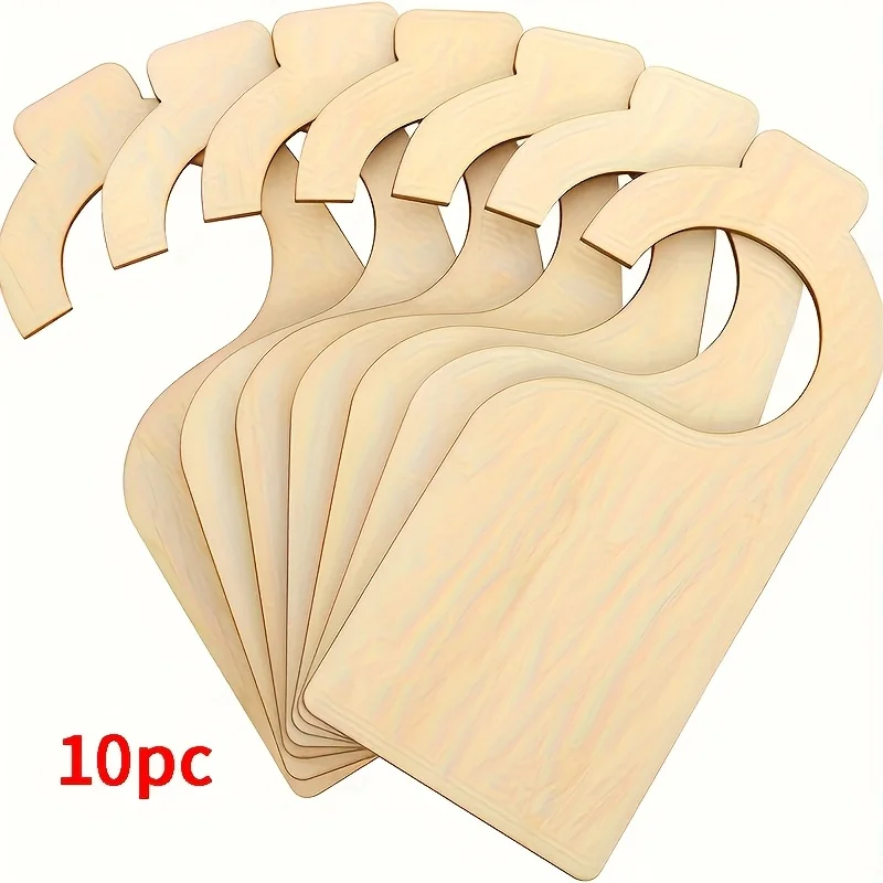 10 Stück leere Holzschrankteiler – hängende Größenorganizer für Zuhause & Kinderzimmer, Babykleiderständer