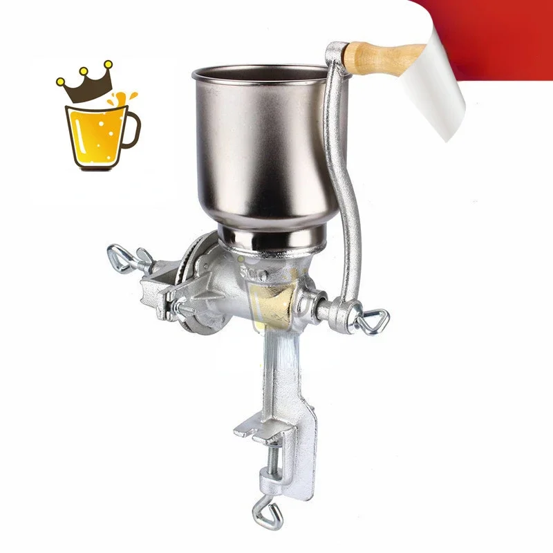 Self brewed beer, adjustable manual malt grinding and crushing machine, cast iron, five grain peanuts, household use