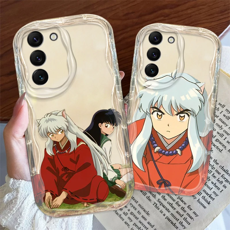 Inuyasha Higurashi Kagome Cover For S21 S23 S24 Ultra Plus FE A55 A35 A25 A05S A54 A53 A52 A33 A32 Wave Oil Phone Case