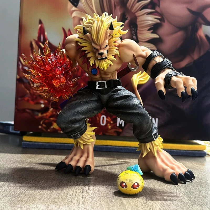 Nowe Figurki Anime Digimon Soar Leomon Figurka 2 Kolory Model PVC Statua Kolekcja Dekoracja na Biurko Ozdoba Zabawki Prezenty Urodzinowe