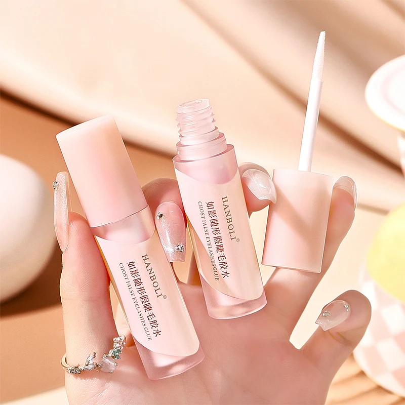 Cola para extensão de cílios postiços 3ml, à prova d'água, secagem rápida, longa duração, forte, sem irritação, transparente, ferramentas de elevação de primer