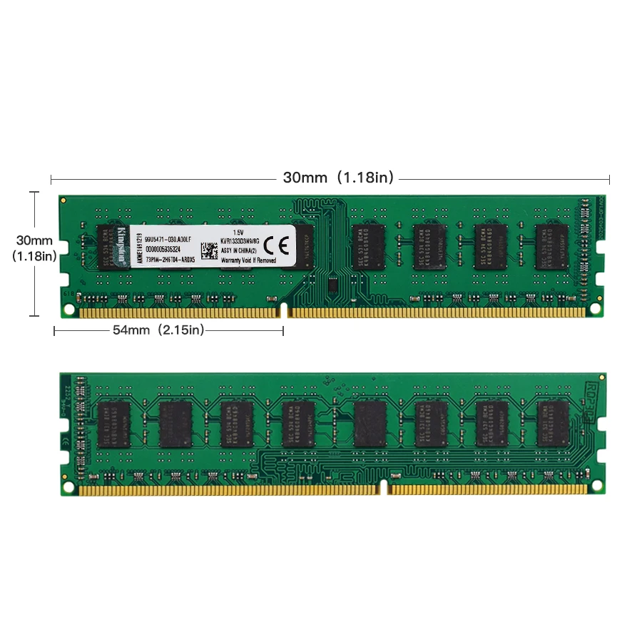 Kingston RAM DDR3 Memoria 8Gb 4GB 1066MHz 1333MHZ 1600MHZ 1866MHz PC3-10600 PC3-12800 para módulo de Memoria de computadora de escritorio