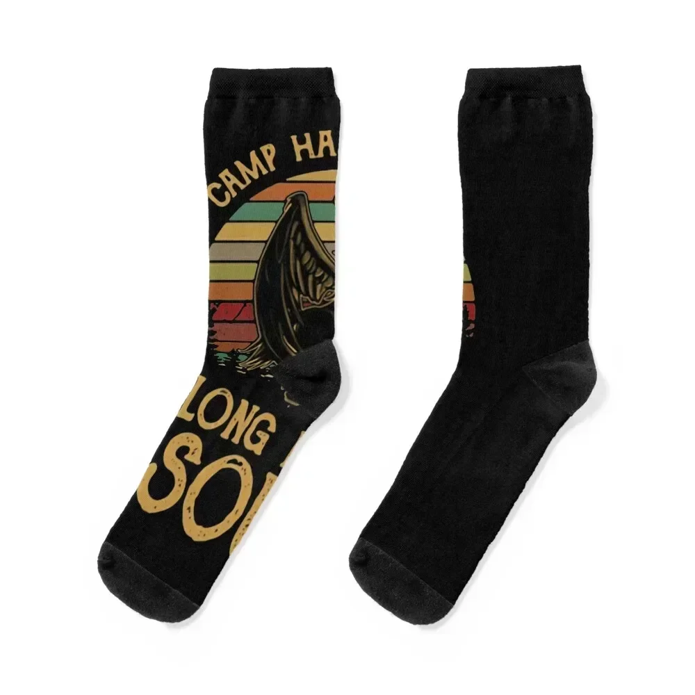 Vintage Percy Jackson Camp Half Blood Long Island Sound Sunset Socks Non-slip Thermal man winter anime Lots Girl'S Socks Men's