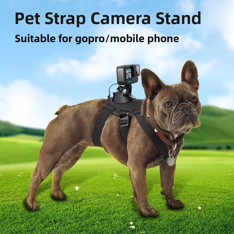 Dog Camera Harness Fixed Strap for Gopro Chest and Back Adjustable Sports Action Camera Backpack Chest Strap Mount for pets