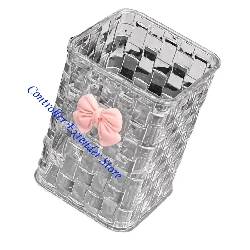 N84B Pencil Cup Multipurpose Desk Pen Organizers Tabletop Makeup Brush Storage Box