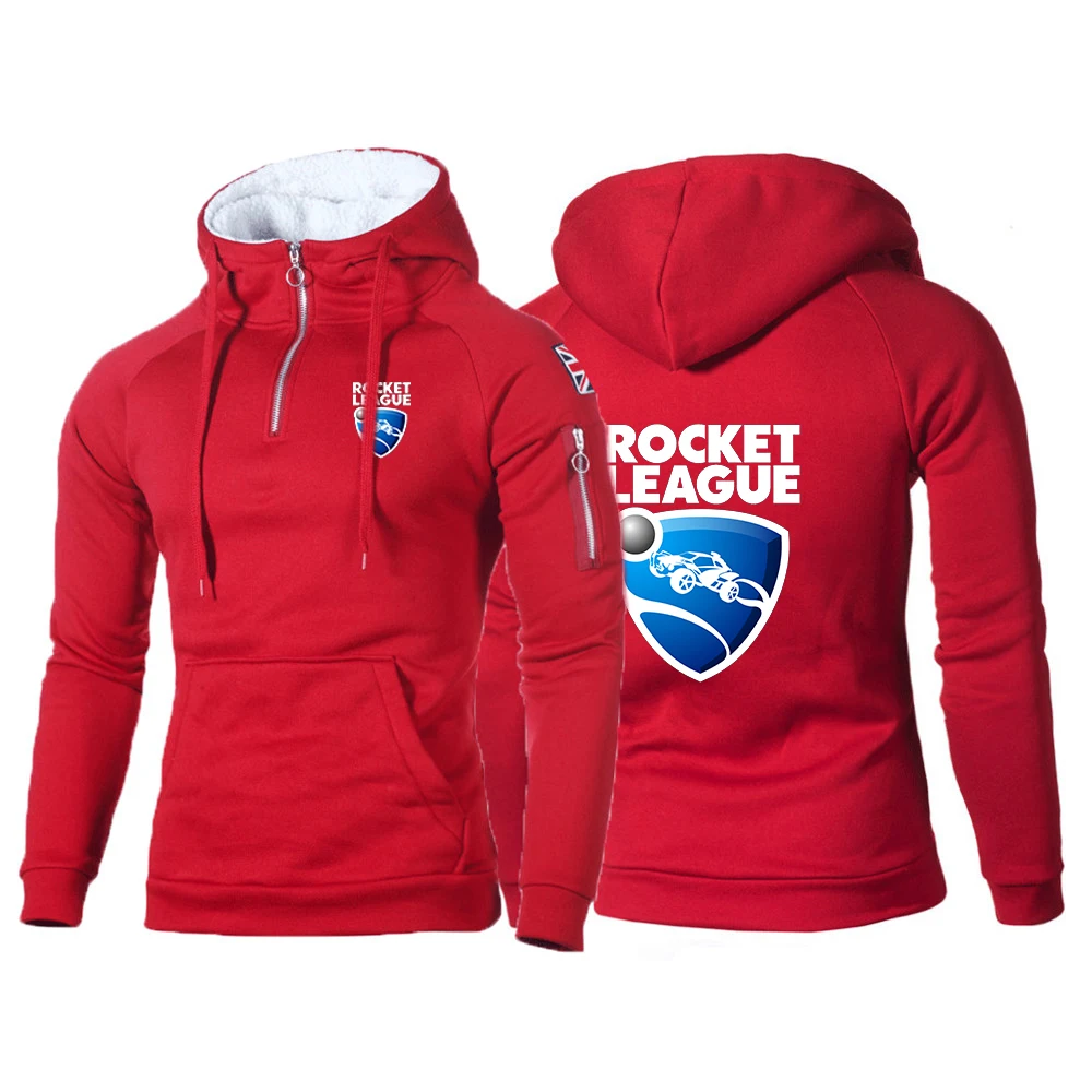 2024 New Men Rocket League Logo Printing Spring Autumn Fitness Casual Sportswear Pullover Hoodies Streetwear Sweatshirts Tops