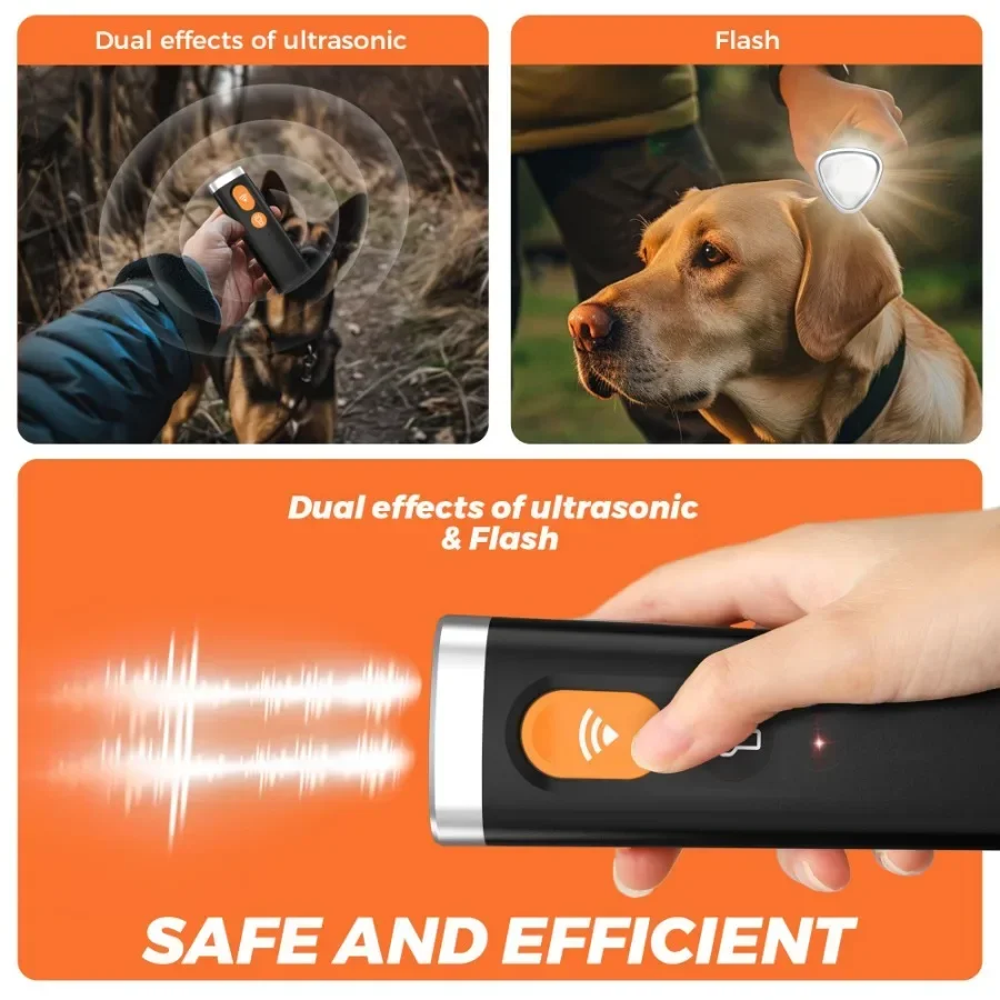 Pet Dog Repeller Anti Barking Stop Bark Training Device High Power Ultrasonic Dog Training Repellents Dog Training Shocker