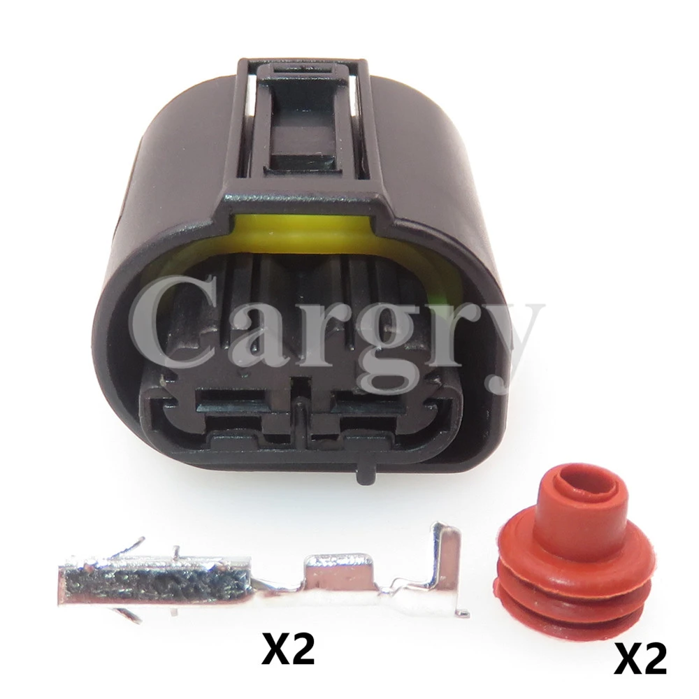 1 conjunto 2p 1-968642-1 1-968643-1 8373328-03 automóvel luzes de nevoeiro à prova dwaterproof água conector cabo de chifre de carro arnês plug