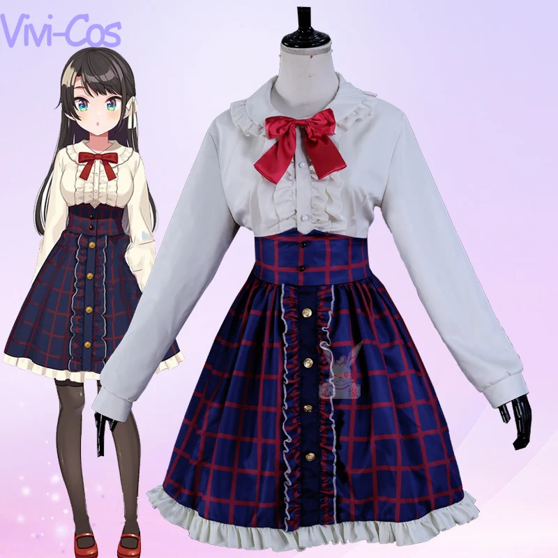 

Vivi-Cos Anime Virtual Youtuber Hololive Oozora Subaru Cosplay Cute Lovely Dress Women's Costume Halloween Role Play Set New