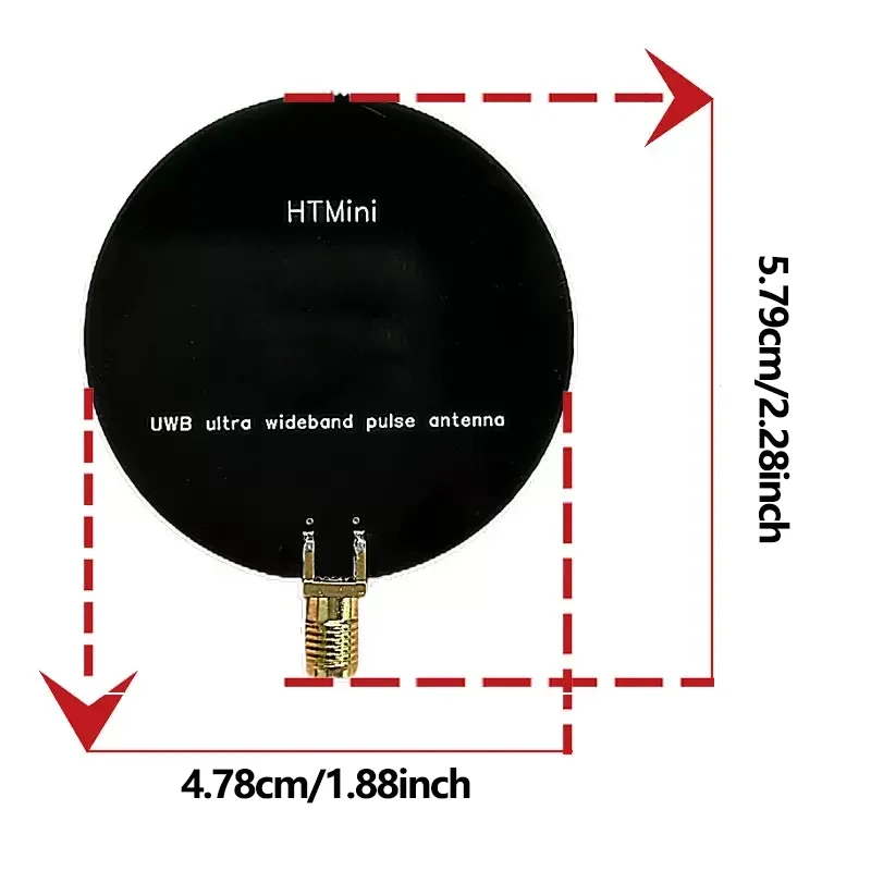 UWB Ultra-wideband Antenna Pulsed Broadband Antenna Working Frequency 2.4GHz-10.5GHz Small Size Fast Transmission SA6 HTMini