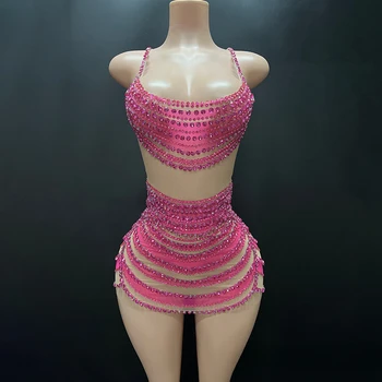 רזה חשדםמין ירך חצאית מיני בר ריקוד שמלה מוסיקה פסטיבל זמר ת...