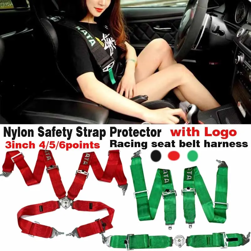 

3-дюймовый 4/5/6 точечный держатель ремня безопасности JDM, ремень безопасности для гоночного автомобиля, быстросъемный монтажный ремень безопасности, модифицированный автомобильный ремень безопасности