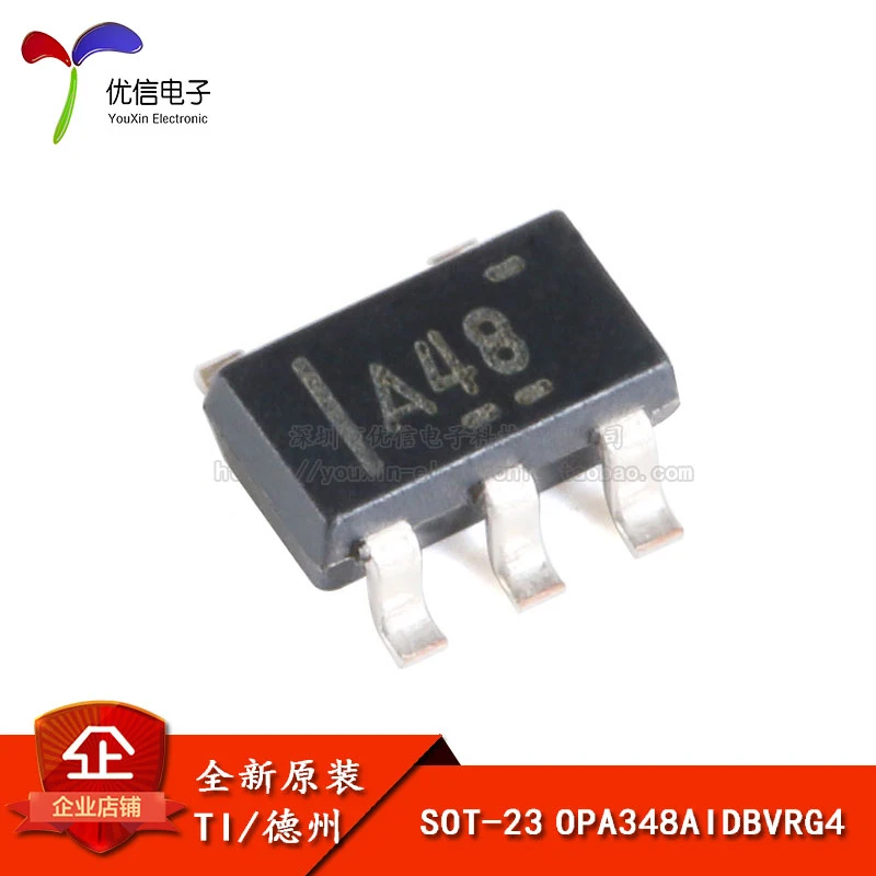 10PCS original OPA348AIDBVR SOT-23 1MHz RRIO single-channel operational amplifier chip