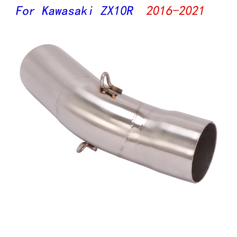 

Slip On Motorcycle Mid Connect Tube Middle Link Pipe Stainless Steel Exhaust System For Kawasaki ZX10R 2016-2021