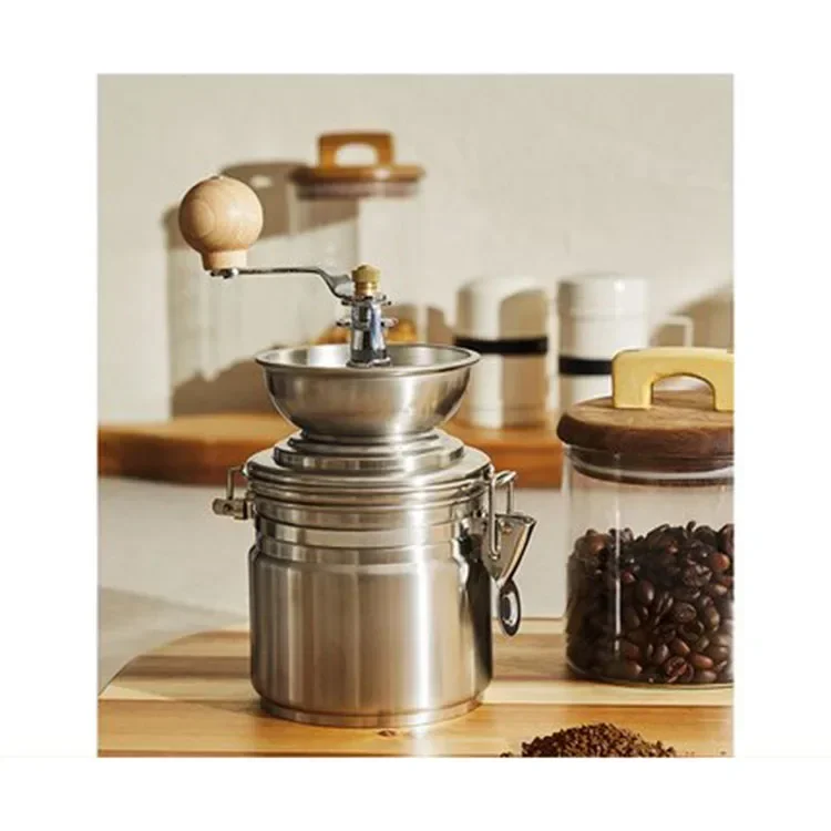 Stainless Steel Manual Coffee Grinder Spice Mill Hand Tool Coffee Bean Grind Molinillo Machine Coffee Bean Mill Kitchen Tools