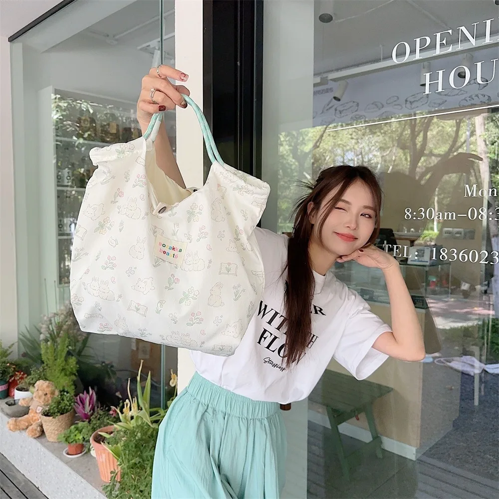 Large Capacity Canvas Bag Hot Sale Casual Canvas Underarm Bag Trendy Reusable Shoulder Bag Daily Life