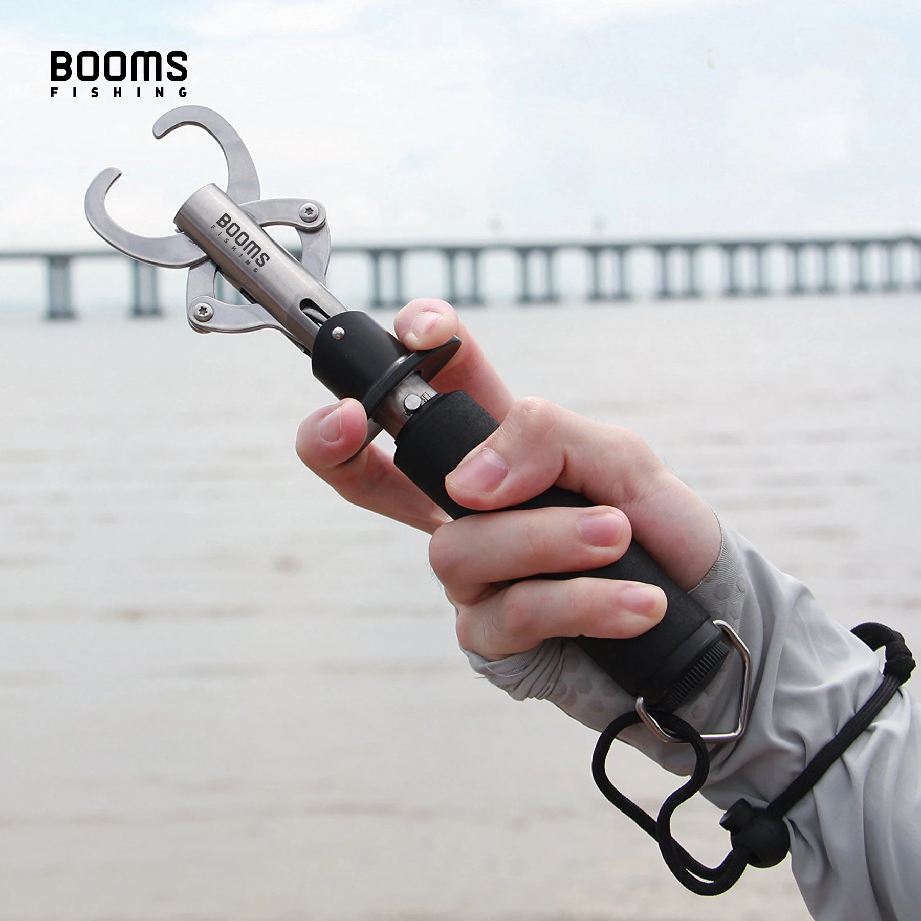 Booms Fishing G01 Fish Gripper Grip and Hold Fish with Tight Grip Largest Model Built-in Scale Fishing Tools