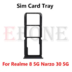 Bilashmart Oppo Realme 8 8i 8S 8 Pro 5G Sim Card Slot Tray Holder Sim Card Reader Socket