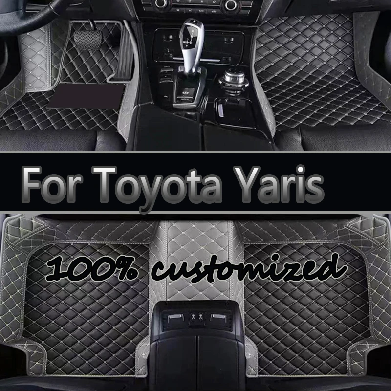 Car Floor Mats For Toyota Yaris Hybrid Mazda2 Hybrid MXPH11 2021 2022 2023 Waterproof Protective Pad Floor Cover Car Accessories