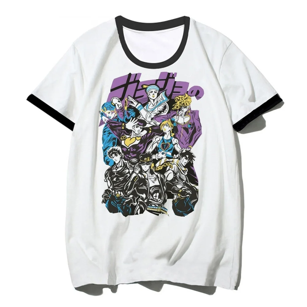 Jojo Bizarre Adventure Steel Ball Run top tees female party cutecore emo top tees manga jojifuku japan korean fashion kawaii