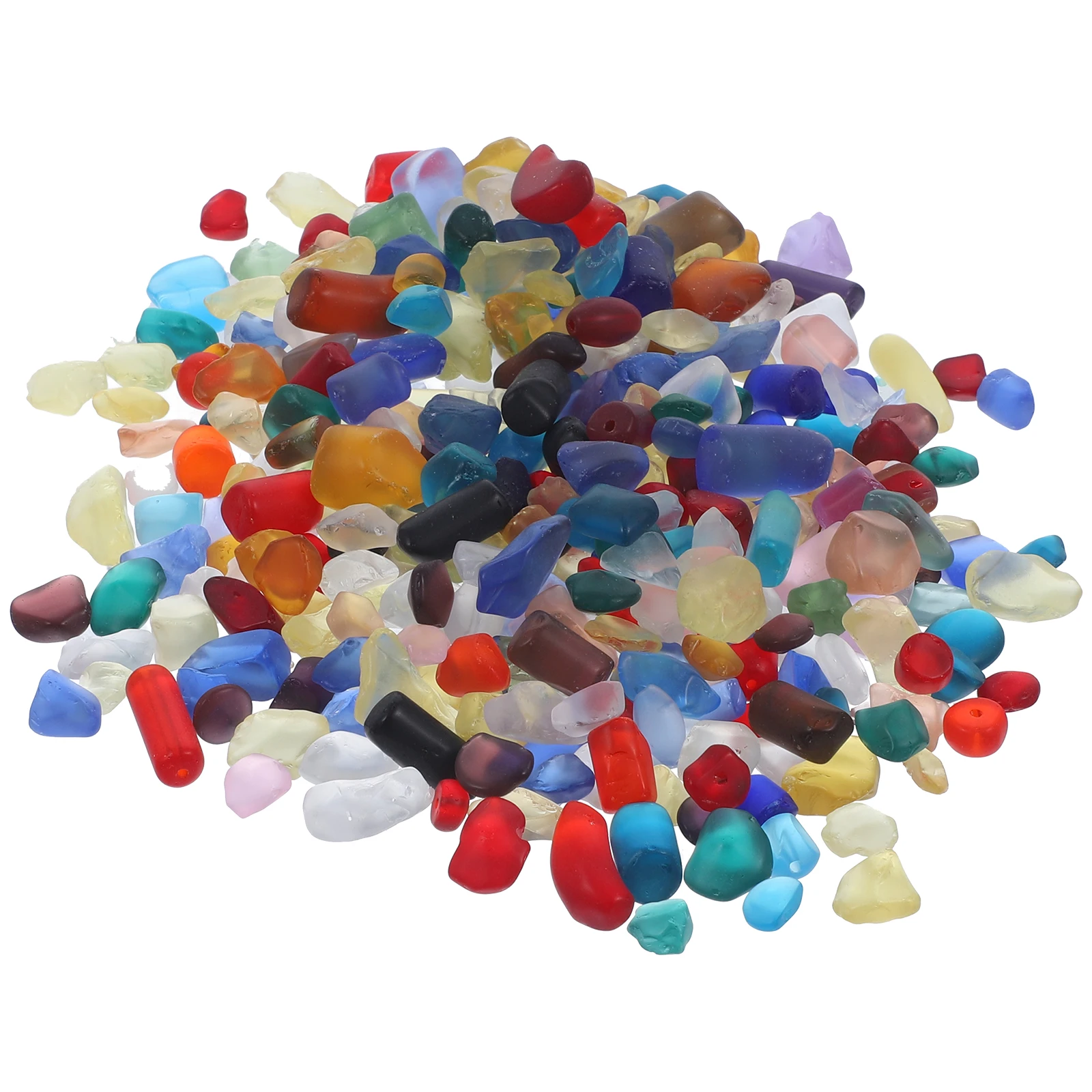 

1 set Fish Tank Decorative Gravel 0.5KG Natural Polished Stones Glass Sand Aquarium Rocks Black Pebbles Gravel Pet Supplies