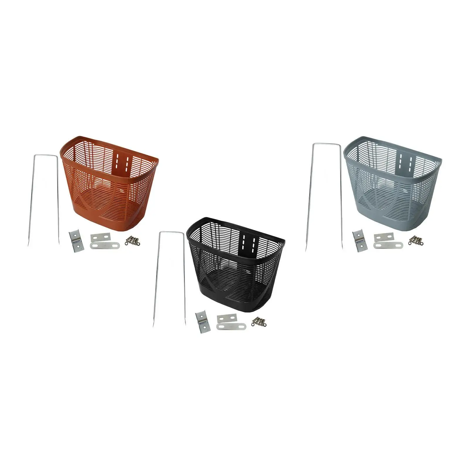 Front Bike Basket Luggage Holder Cycling Accessory Bicycle Basket Storage Carrier for Travel Riding Carrying Outdoor Handlebar