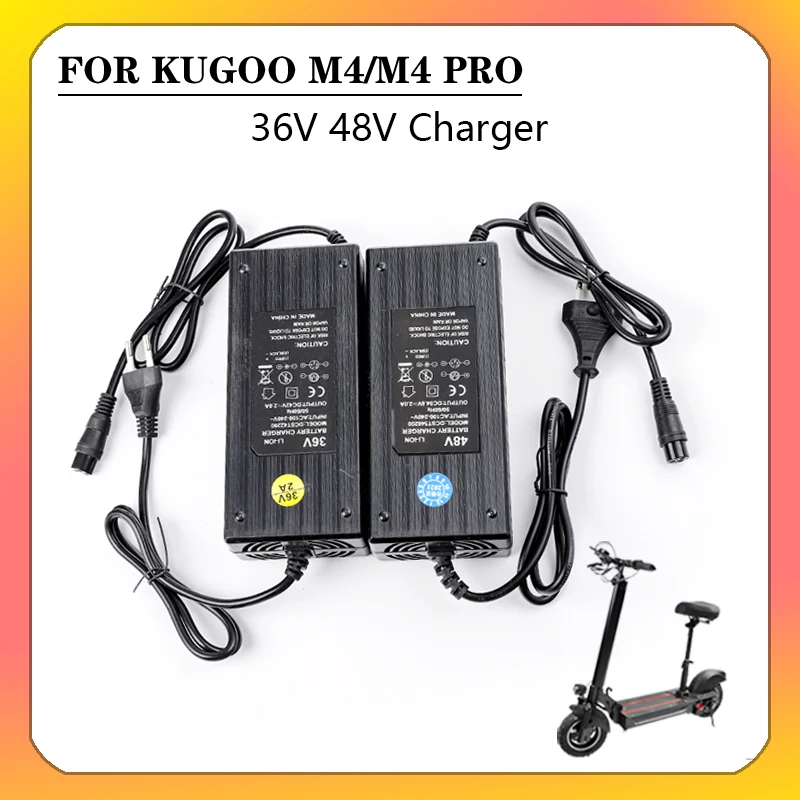 For KUGOO M4 electric scooter ABS plastic Shell battery charger with fan 36V/48V Electric Scooter Accessories charger