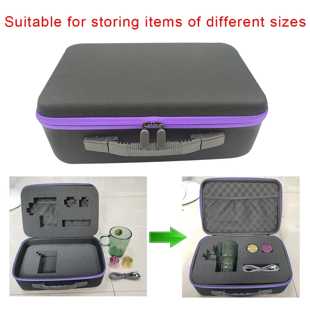 Hard Storage Case DIY Foam Travel Zipper Bag Carry Case For Outdoor Tool Box Accessories Personalization Shockproof Camera Bag