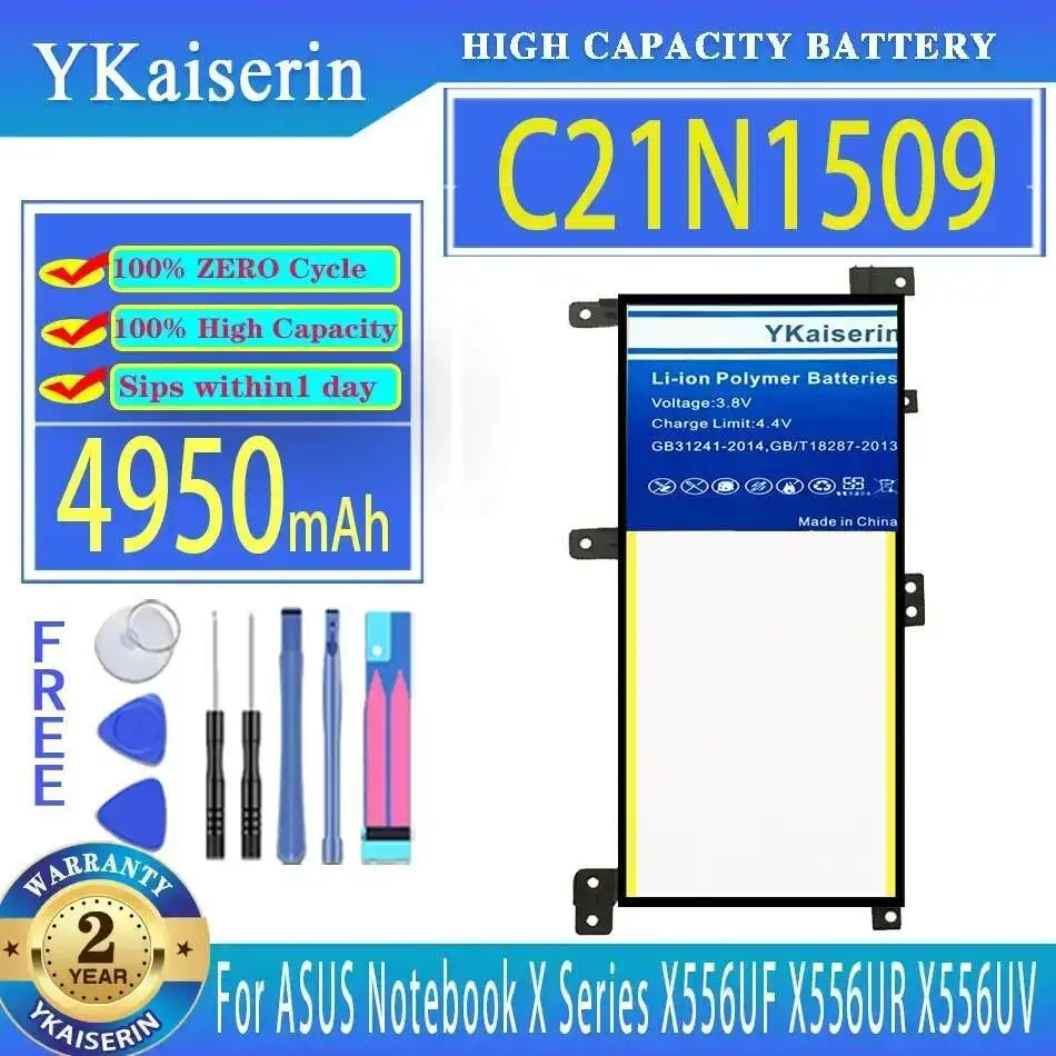 

C21N1509 High-Capacity 4950Mah For Asus Notebook X Series X556UF X556UR X556UV FL5900U A556U Laptop Battery