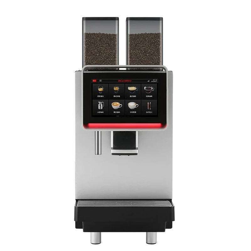 F2 automatic commercial coffee machine double bean warehouse large screen one-click coffee automatic cleaning