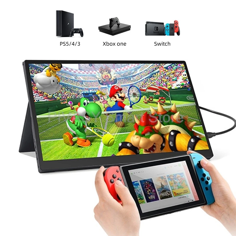 15.6インチ ポータブルモニター PS4 NS XBOX Switch PCゲーム用 HDMI アイケア 1920*1080解像度 IPSパネル 300nit輝度