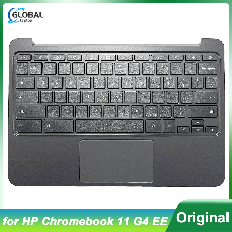 

Original US Keyboard for HP Chromebook 11 G4 EE Laptop Case Palmrest Upper Cover Replacement keyboard English Black 851145-001