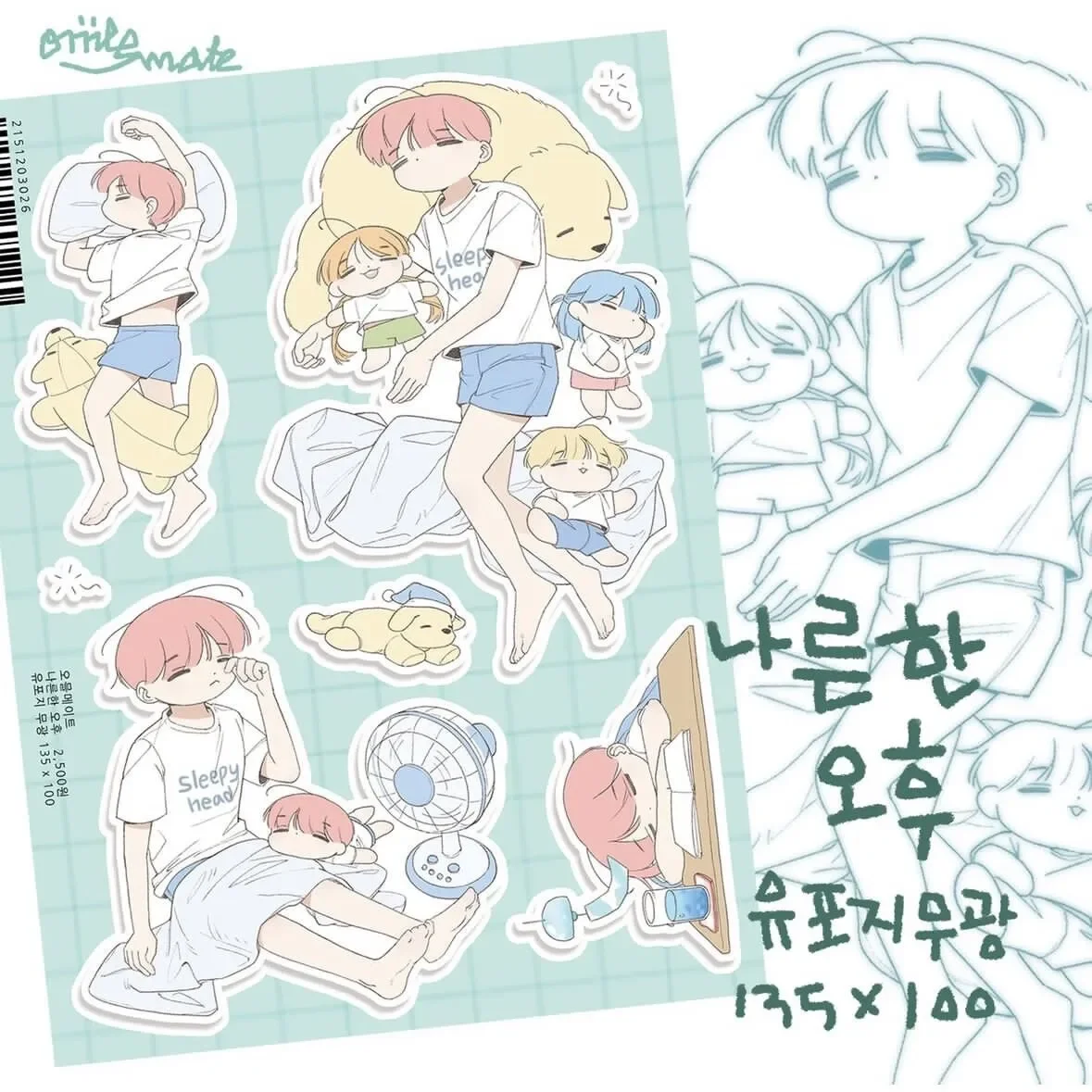 Korean Girl Stickers Cute Cartoon Girl Character Stickers