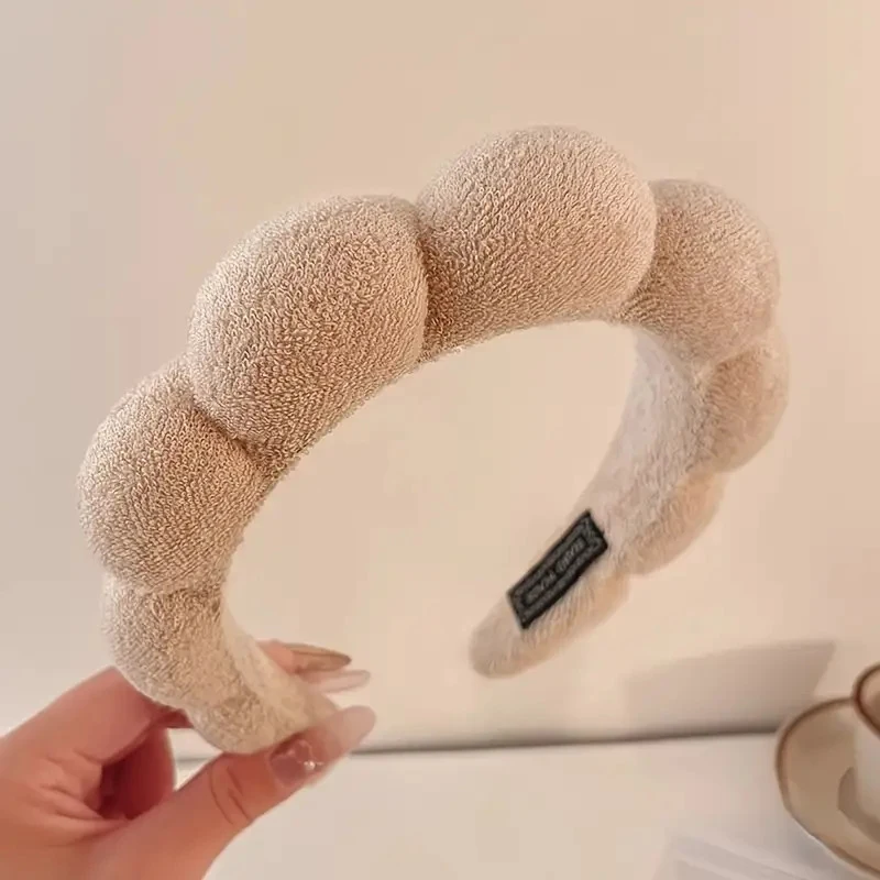 

Повязка на голову Cloud Sponge, средство для снятия макияжа с высокой подушечкой, резинка для волос, повязка для женщин