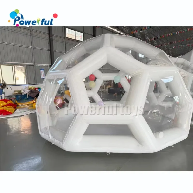 

Inflatable Football Bubble Tent Outdoor Inflatable Soccer Field Dome Tent Clear Bubble Balloon House for Party Camping