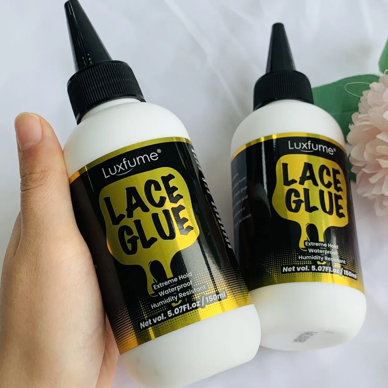 الدانتيل الغراء شعر مستعار الغراء للشعر المستعار الدانتيل الأمامي-شعر مستعار الدانتيل الغراء غير مرئية التجفيف السريع الدانتيل الغراء للشعر المستعار مقاوم للماء سوبر عقد