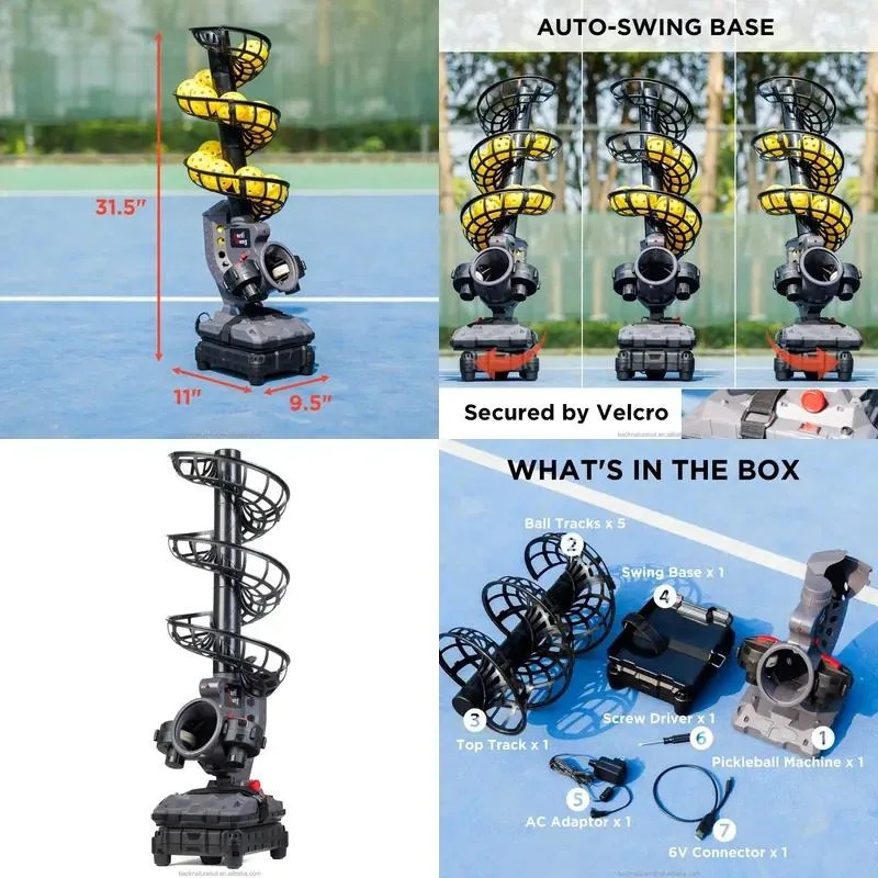 Portable Lightweight Pickup Tee with App and Remote Control Transmitter for Training