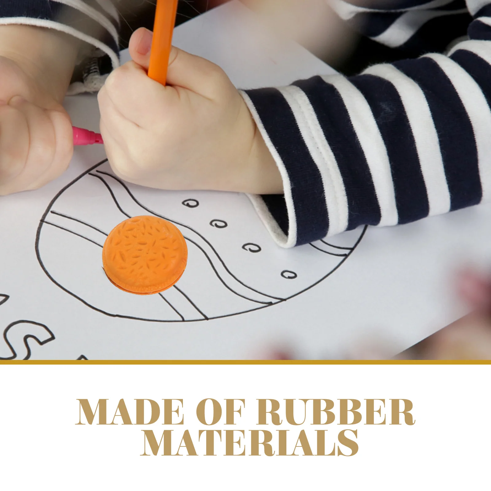 

5Pcs Macaron Erasers Rubber Cute Kids Small Erasers for Students Gifts Educational Stationery Bulk Cute Eraser