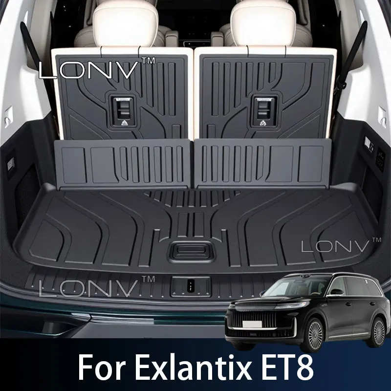 For Esteo Exlantix ET8 Exeed ET8 2026 2027 Car TPE Trunk Mat Anti-scratch Waterproof Protection Boot Tray Carpet Accessories