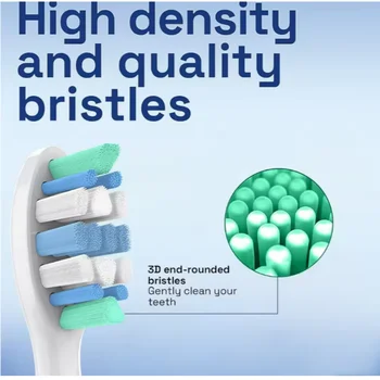 Náhradní hlavice zubního kartáčku kompatibilní s elektrickými hlavicemi Philips Sonicare 1100 2100 4100 4300 5100 5300 6100 6500 atd. 8 nejlepší prodej Philips Hue - №6