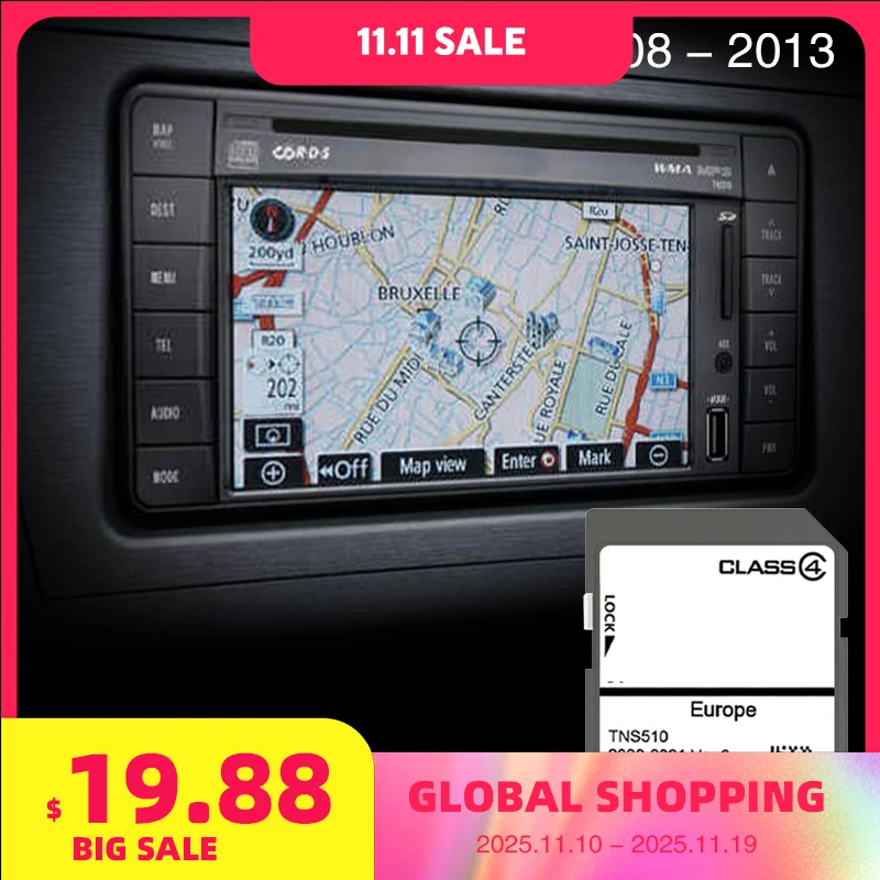 

Upgrade Your Navigation System for Toyota Avensis from 2008 to 2013 Map Cover Germany Europe SD Memory GPS Naving Card