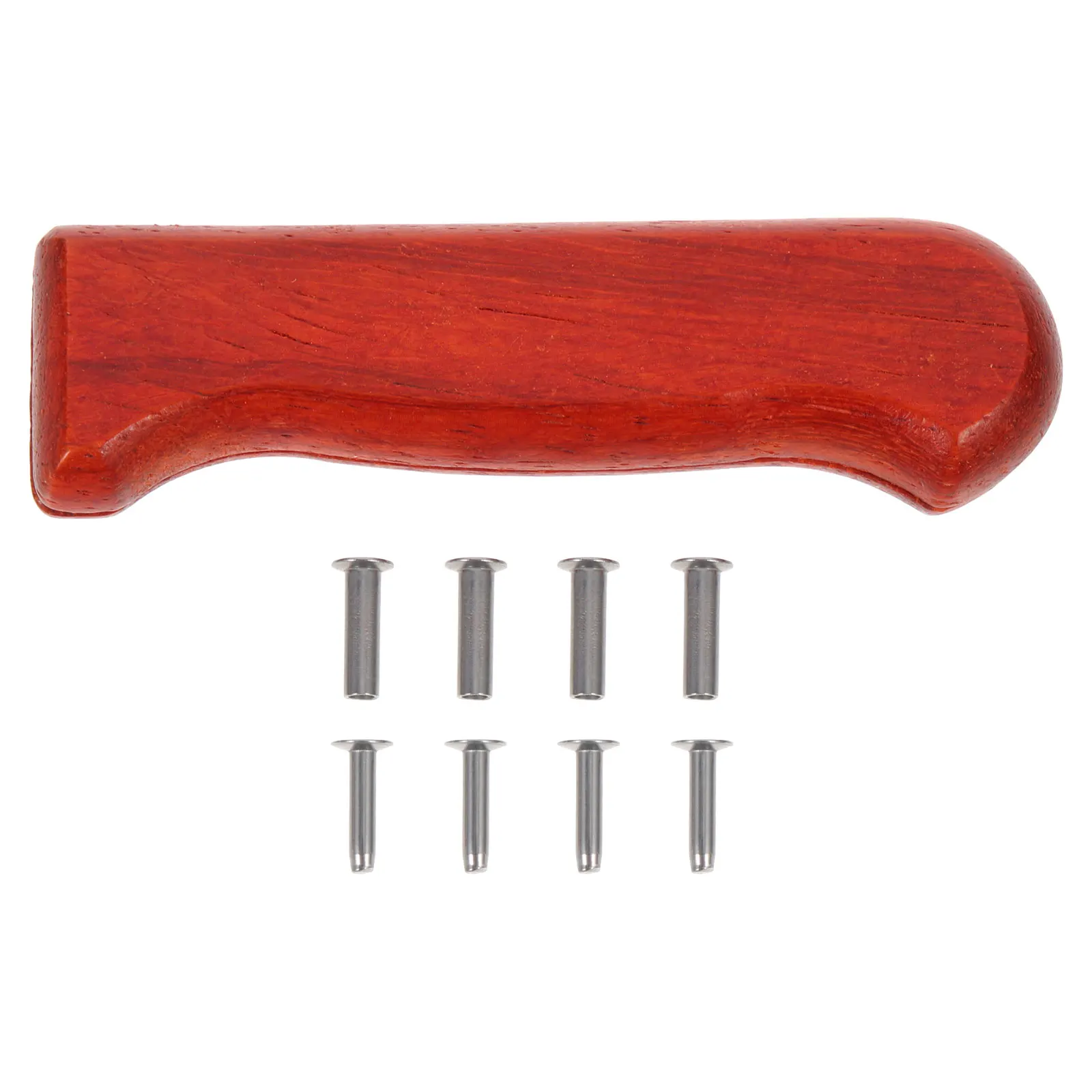 

Knife Handle Red Pear Wood Replaceable Grip Ergonomic Grip Replacement for Kitchen Durable Smooth Finish