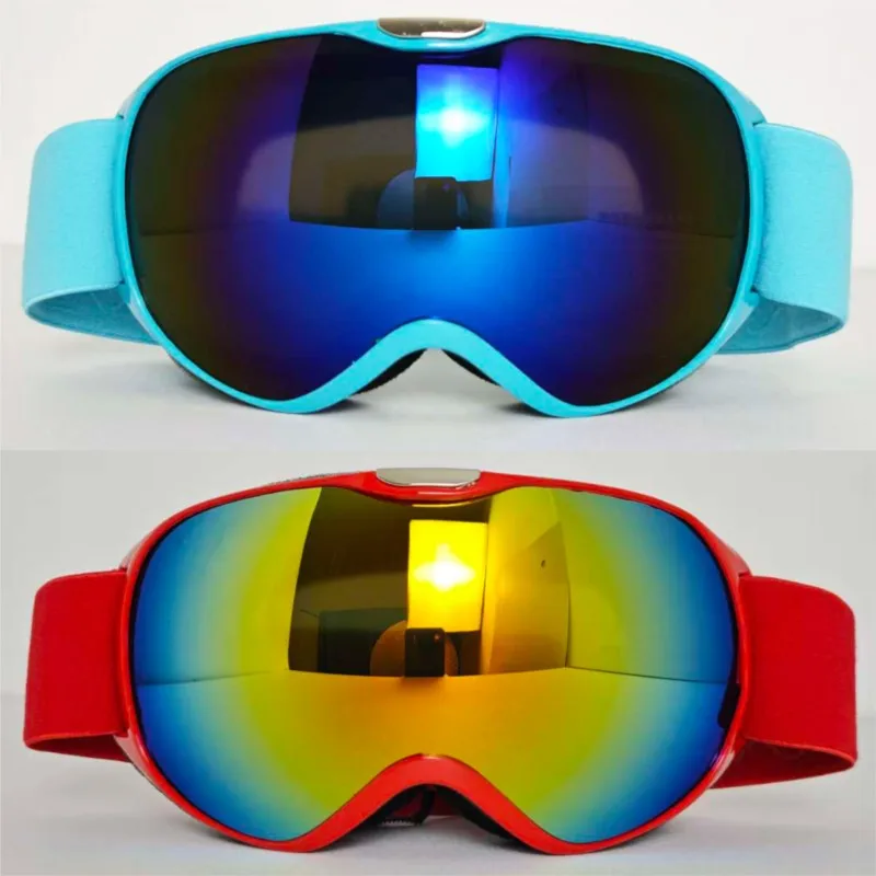 Little Kids All-Scenario Winter Snow Goggles, Split Air Duct Anti-Fog HD Lens, Wind & Frost Barrier Outdoor Snow Activity Gear
