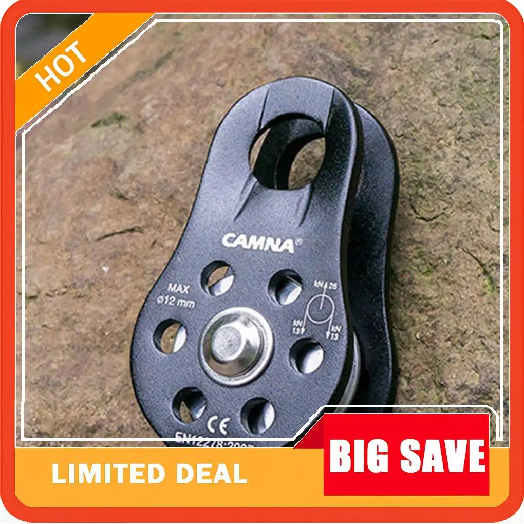 Climbing Rope Pulley Alloy Single Fixed Pulley Climbing Rappelling Equipments